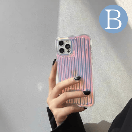 Clear aurora line case【C0041】