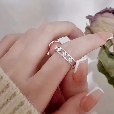 Puchi flower tiara ring【R0191】