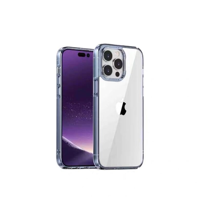iPhone14 ケース iPhone13ケース クリアブルー iphone14promax ケース クリア iphone13 耐衝撃 iphone14 カバー