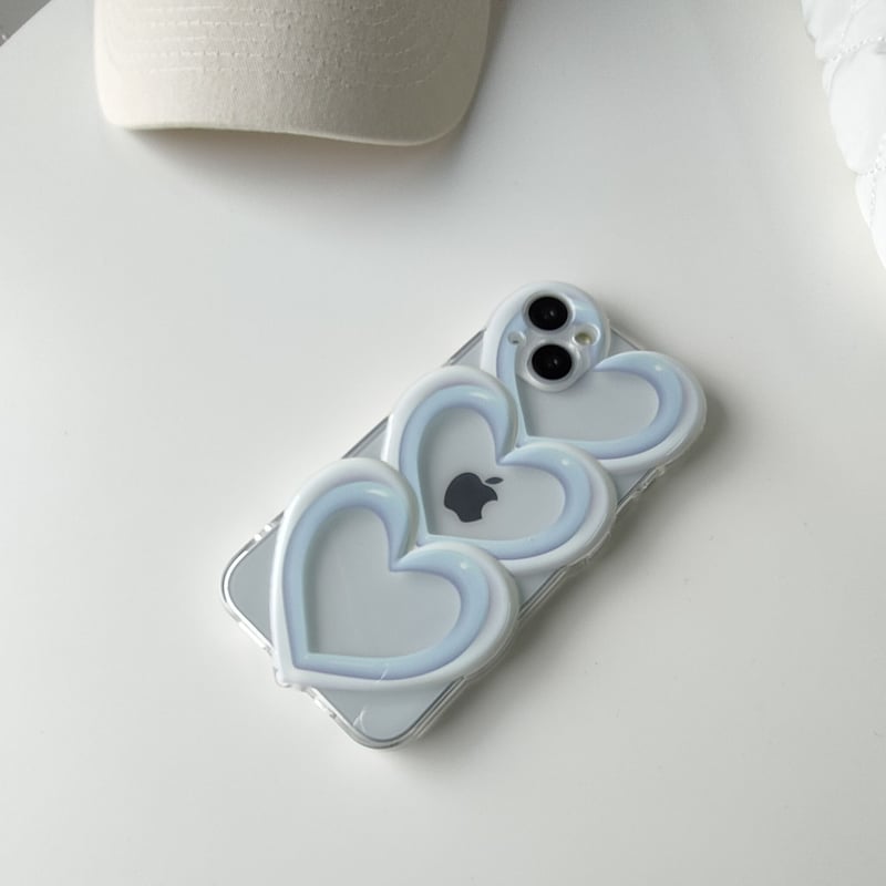 ミルキーブルー ハートケース【C0334】 | MOA