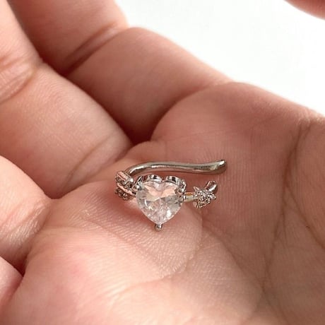 Heart arrow ear cuff【R0540】
