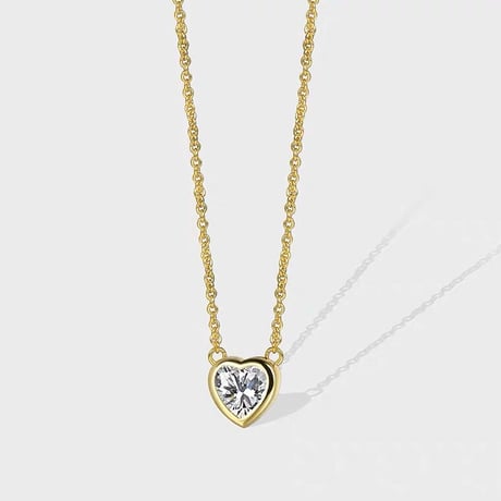 Heart stone necklace【R0355】