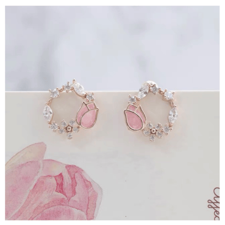Tulip tiara pierce【R0089】