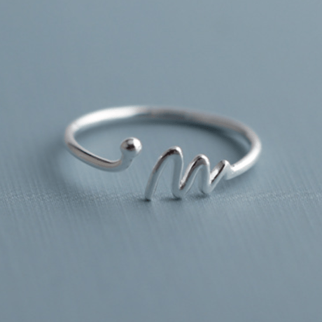 Wavy line ring【R0029】