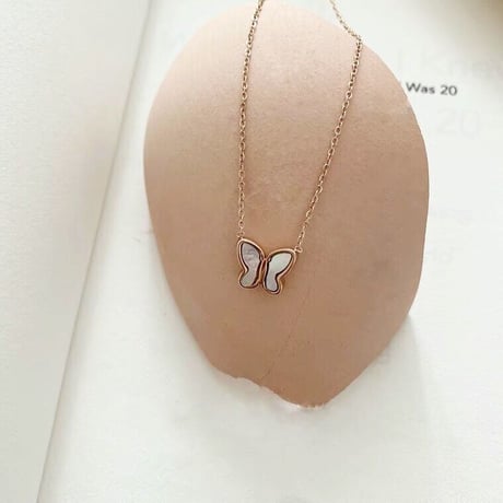 Butterfly shell necklace【R0160】