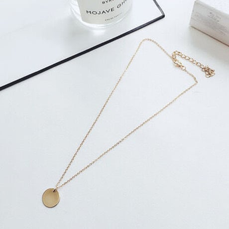 Simple coin necklace 【R0015】
