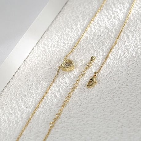 Heart stone necklace【R0355】