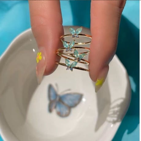 Butterfly color ring【R0306】