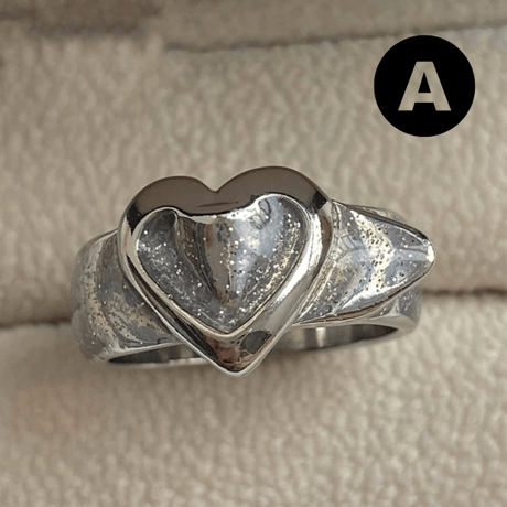 Heart charm ring【R0479】
