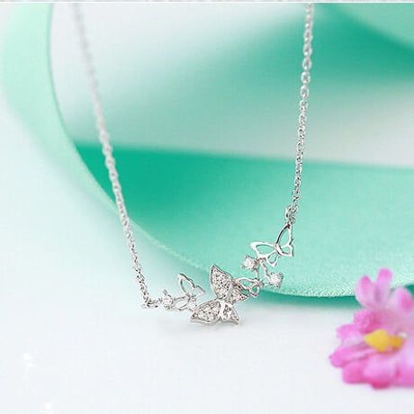 Butterfly line necklace【R0131】