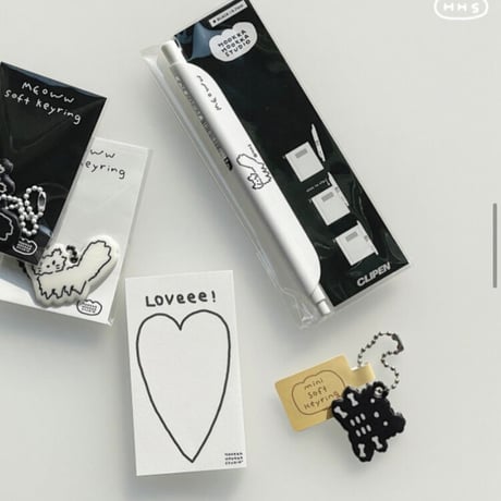 Hookka Hookka Studio びっくりした子ねこ クリップペン【K0013】