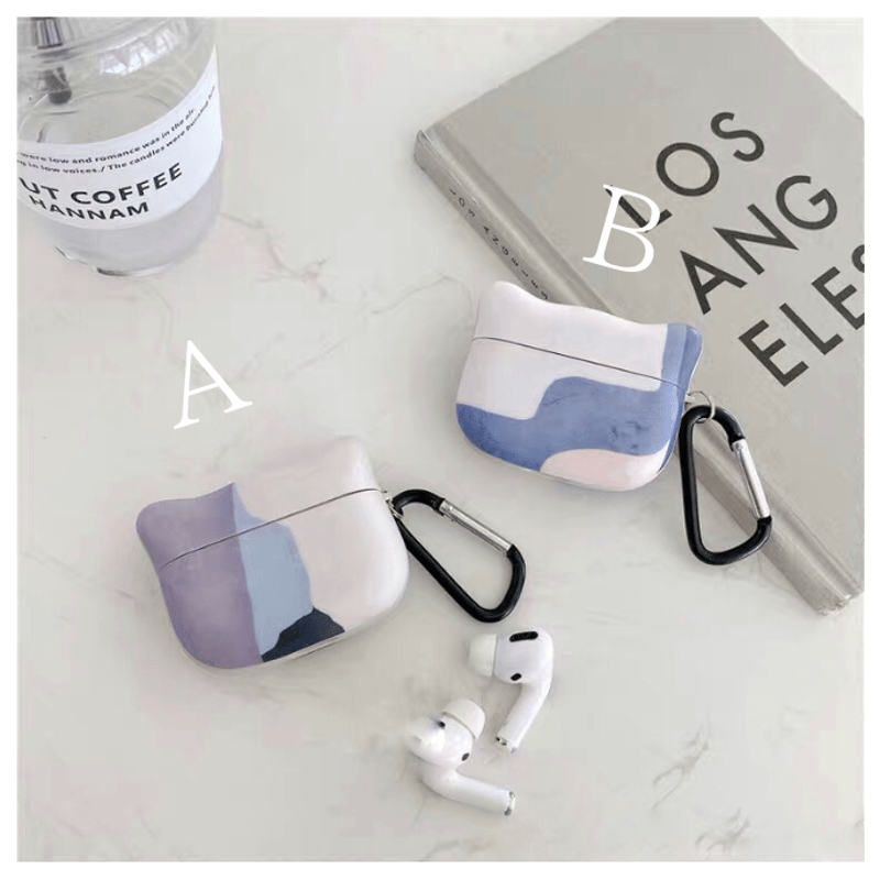 Art cat silhouette Airpods case【P0056】 | MOA