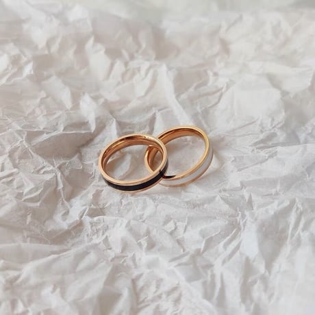 Simple color line ring【R0152】