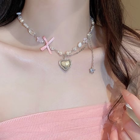 Princess heart necklace【R0463】