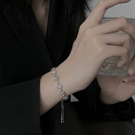 Heart chain bracelet【R0364】
