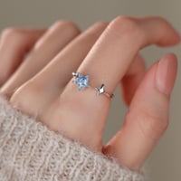 Blue star cuffring【R0499】