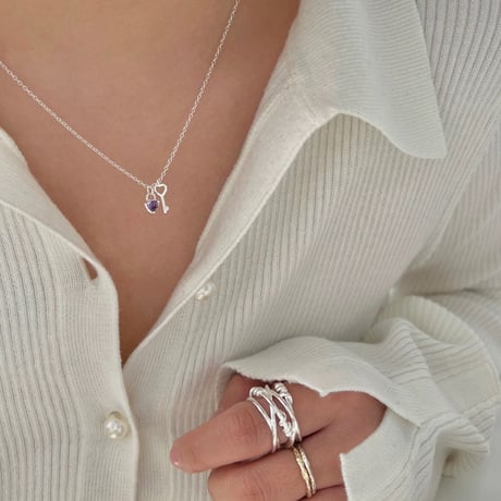 Heart key necklace【R0392】