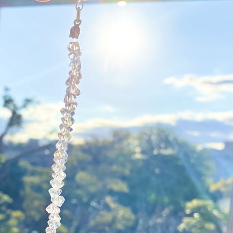 Clear beads necklace【R0173】