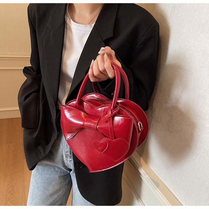 リボンハートバッグ【F0033】 | MOA