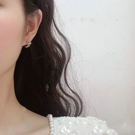 Blue stote earring【R0359】