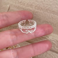 Ribbon tiara ring【R0404】