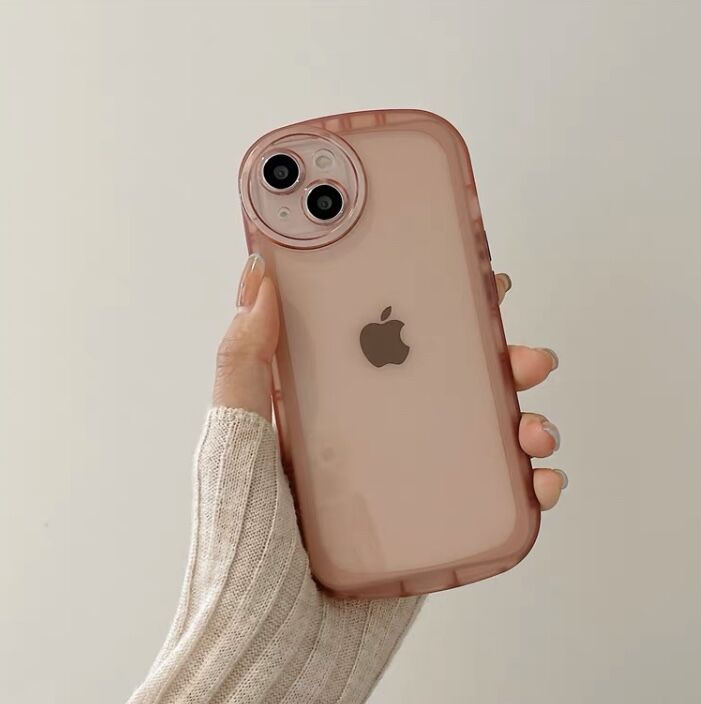 ハンドメイド スマホケース ピンク くすみクリアピンクケース【 C0326】 | MOA