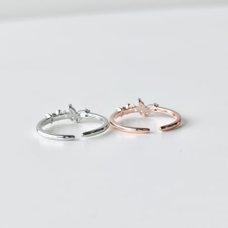 Butterfly line stone ring【R0340】
