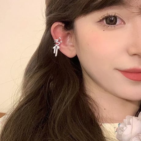 Ribbon ear cuff【R0432】