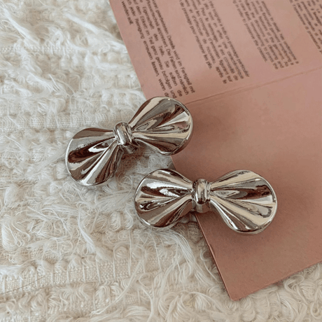 metal ribbon hair crip【R0403】