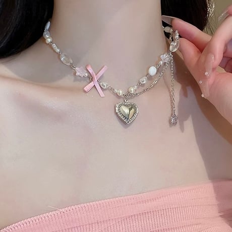 Princess heart necklace【R0463】