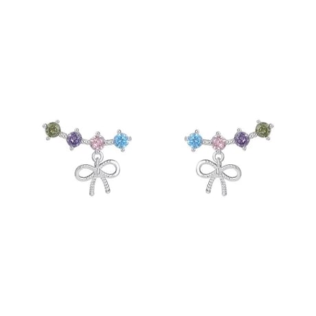 Ribbon colorful stone pierce【R0528】