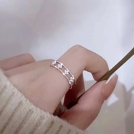 Puchi flower tiara ring【R0191】