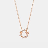 FLOWER CIRCLE NECKLACE【R0393】