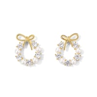 Circle ribbon pierce【R0377】