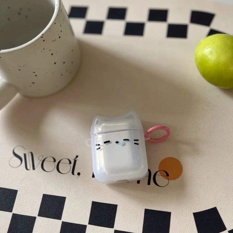 ✨残り１点✨ANYOGRO AirPods 3ケース AirPods 猫型 白 Apple AirPodsケース AirPodsPro AirPods3 エアーポッズ 韓国