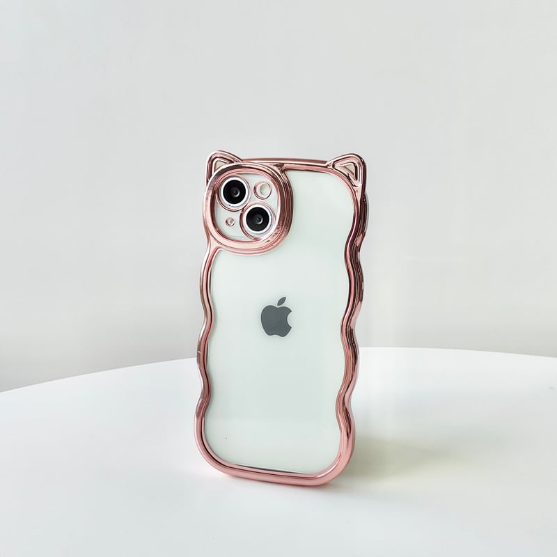 【✨極美品＆希少✨】　アンテプリマ　猫耳型　ブラック　ケース 韓国 iPhoneケース ブラック 黒 猫 猫耳 キラキラ オシャレ