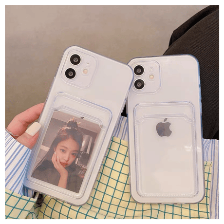 Clear poket iPhone case 【C0043】