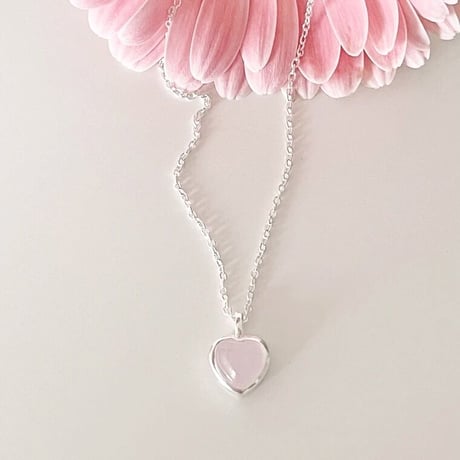Plump heart necklace【R0339】
