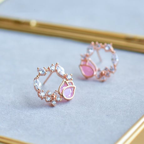 Tulip tiara pierce【R0089】