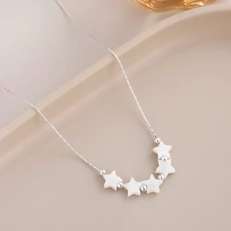 Pearl star necklace【R0439】