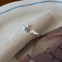 Angel blue star ring【R0489】