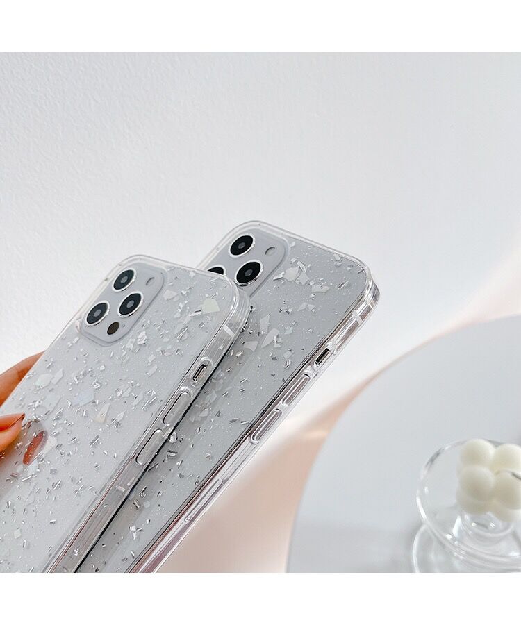 シルバーグリッター♡スマホケース【C0077】 | MOA シルバーグリッター♡スマホケース【C0077】 | MOA