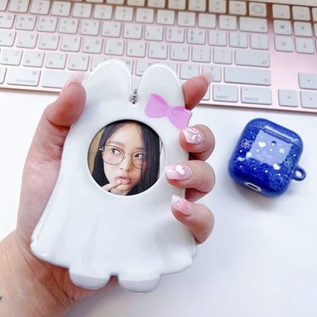 Mins Studios Ghost Bunny Card Holder   【K0001】