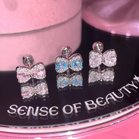 Kirakira ribbon pierce【R0462】