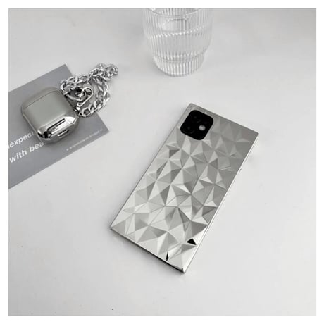 Cut mirror iPhone case【E0149】