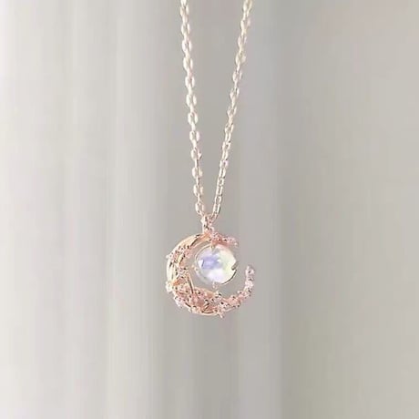 moon necklace【R0055】