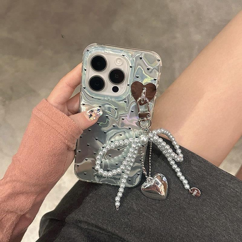 ドットハートストラップケース【E0392】 | MOA