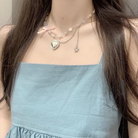 Princess heart necklace【R0463】