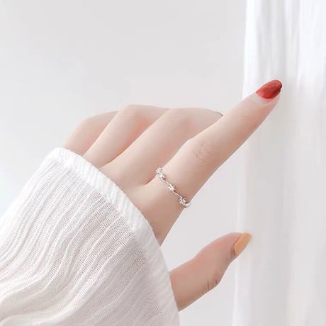 Star line ring【R0034】