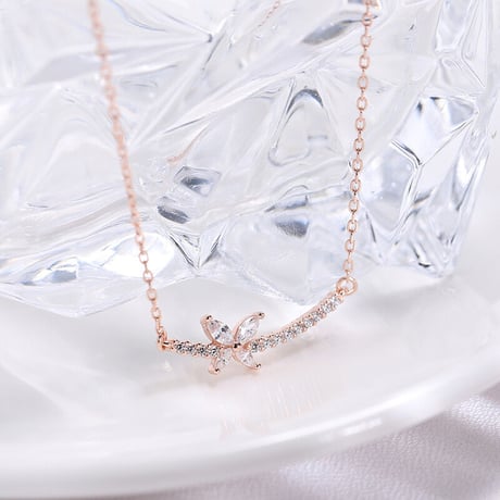 Butterfly line necklace 【R0022】